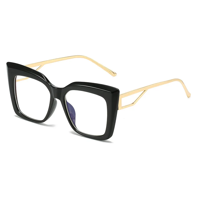 

Новые очки с защитой от голубого спектра, женские персонализированные очки в форме кота, трендовые мужские и женские плоские солнцезащитные очки