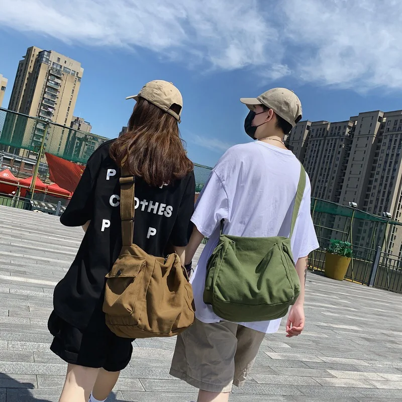 Large Capacity Women's Bag Solid Summer New Canvas Shopper Travel Simple Solid Color Woman Crossbody Shoulder Bags For Women
Large Capacity Women's Bag Solid Summer New Canvas Shopper Travel Simple Solid Color Woman Crossbody Shoulder Bags For Women