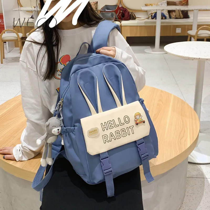 Student School Bags Cute Long Eared Rabbit School Bag Female Japanese College Junior High School Student College Backpack
Student School Bags Cute Long Eared Rabbit School Bag Female Japanese College Junior High School Student College Backpack