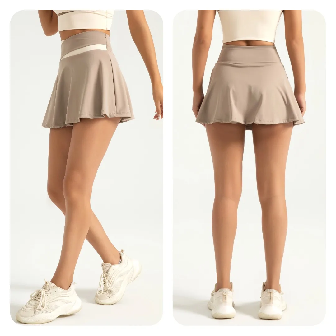 MIML Nude Feel Sports Mini Skirt Anti-Light Splice Fake Two-Piece Running Fitness Short Skirt for Women 2026 New 25 Sd0e98d09f2e74e08bbcc4f0b6003f14bL
