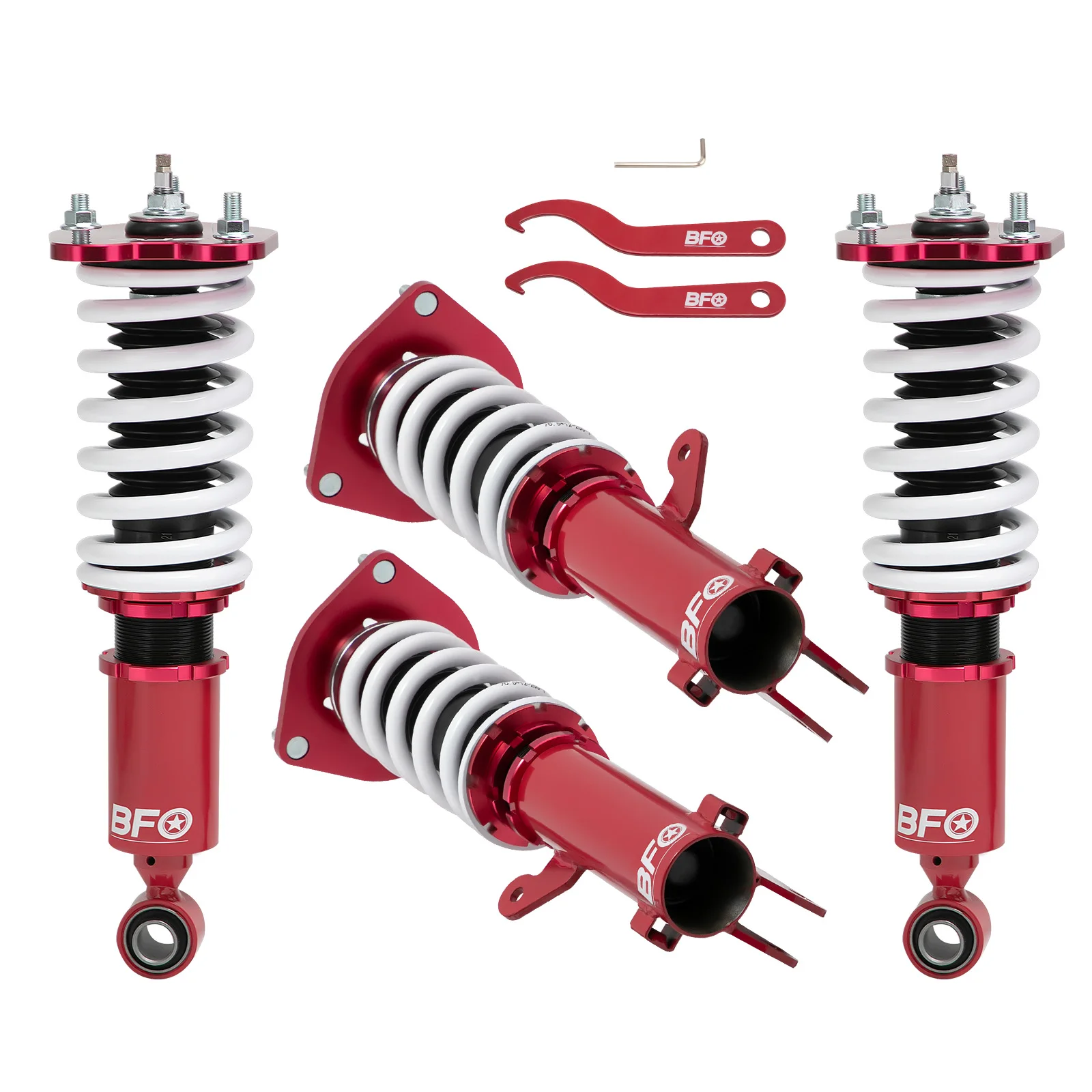BFO Coilovers 24-Way Damper Shocks Springs Kit For Mitsubishi Eclipse 2006-2012 Coilover Lowering Kit
BFO Coilovers 24-Way Damper Shocks Springs Kit For Mitsubishi Eclipse 2006-2012 Coilover Lowering Kit