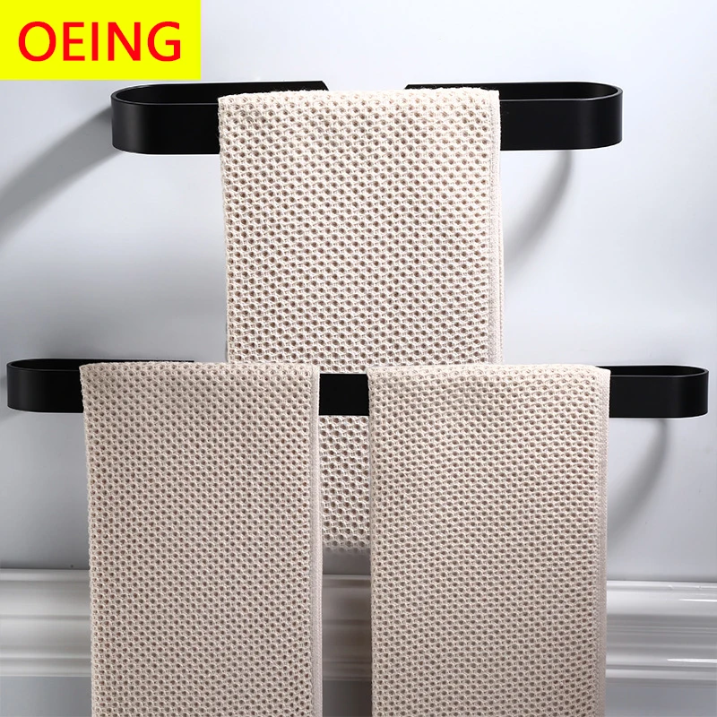 Towel Bar Black Wall Mounted Space Aluminum Washroom Single Towel Rack Hanging Holder Accessories Bathroom Towel Holder
Towel Bar Black Wall Mounted Space Aluminum Washroom Single Towel Rack Hanging Holder Accessories Bathroom Towel Holder