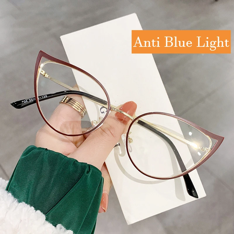Cat Eye Anti Blue Light Glasses Women Men Luxury Brand Designer Oversized Metal Gold Frame Computer Optical Spectacle Eyeglasses
Cat Eye Anti Blue Light Glasses Women Men Luxury Brand Designer Oversized Metal Gold Frame Computer Optical Spectacle Eyeglasses