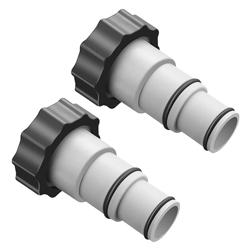NEW-2PCS Replacement Hose Adapter For Intex Above Ground Swimming Pool, 1.5 To 1.25 Inch Hose Adapter For Threaded Pumps
NEW-2PCS Replacement Hose Adapter For Intex Above Ground Swimming Pool, 1.5 To 1.25 Inch Hose Adapter For Threaded Pumps