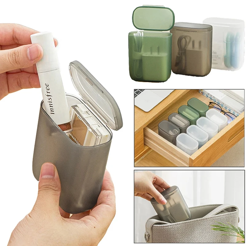 Portable Wire Cable Storage Box Travel Headphone Jewelry Coin Organizer Bin Drawer Makeup Lipstick Holder Dust-proof Storage New
Portable Wire Cable Storage Box Travel Headphone Jewelry Coin Organizer Bin Drawer Makeup Lipstick Holder Dust-proof Storage New
