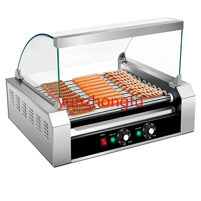 Stainless steel commercial electric roller self rotating sausage / hot dog baking machine
Stainless steel commercial electric roller self rotating sausage / hot dog baking machine