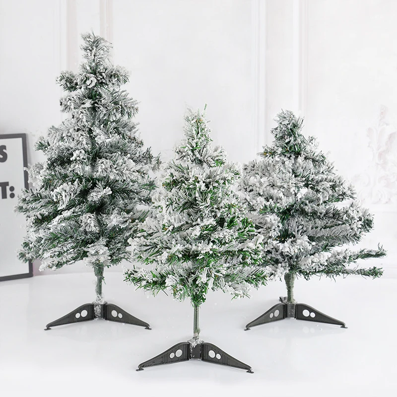 

Artificial Snow Christmas Tree 45/60CM Christmas Decorations for Home Desktop Ornaments Navidad Natal Noel 2024 New Year Gift