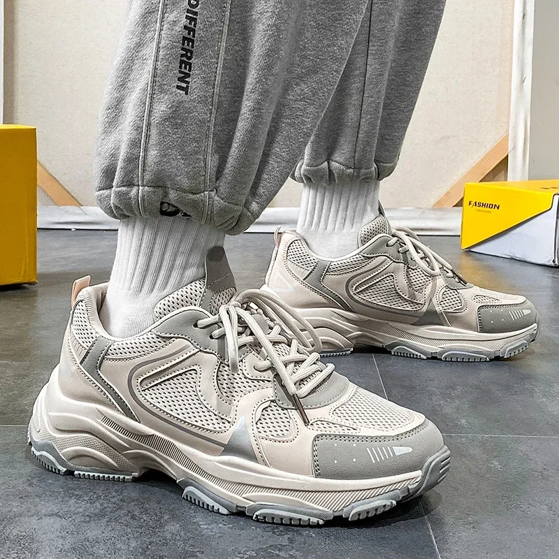 2023 Outdoor Shoes for Men Mesh Men's Vulcanize Shoes Breathable Male Sneakers Platform Lace Up Mixed Colors Men's Casual Shoes
2023 Outdoor Shoes for Men Mesh Men's Vulcanize Shoes Breathable Male Sneakers Platform Lace Up Mixed Colors Men's Casual Shoes