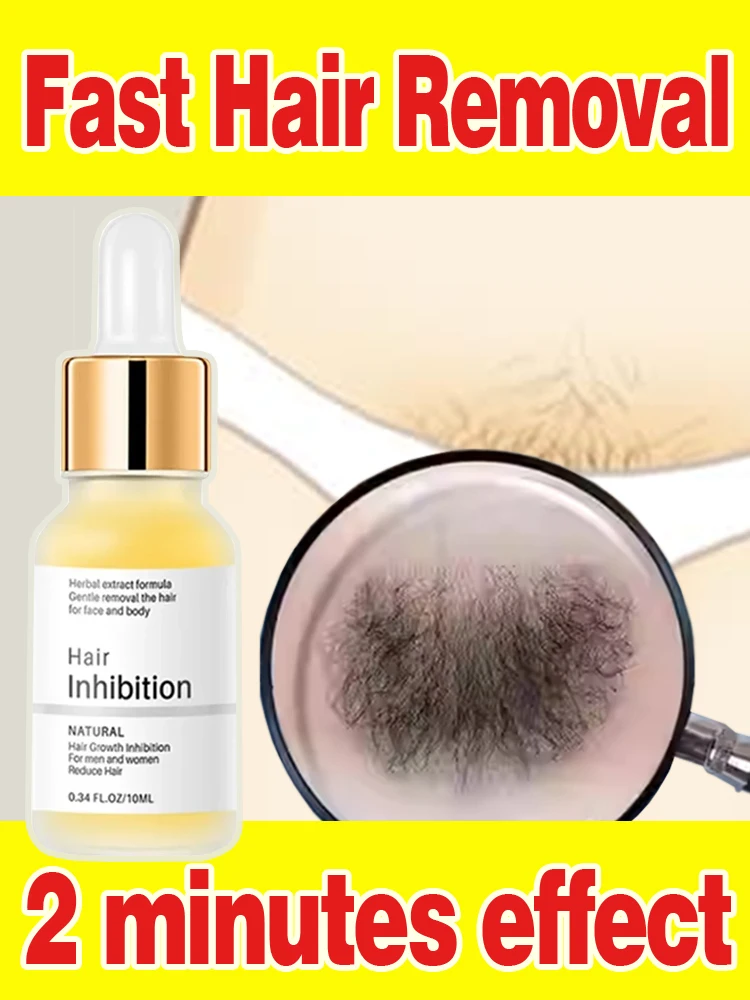 

Powerful Permanent Inhibition Hair Growth Inhibitor Painless Hair Remover Serum Woman Armpit Legs Arms Fast Mild Depilatory Care