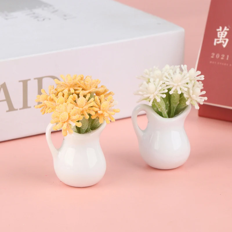 1:12 Dollhouse Miniature Flower Arrangement in Milk Bottle Flower Potted Plant Model Doll House Accessories Home Decor Toy
1:12 Dollhouse Miniature Flower Arrangement in Milk Bottle Flower Potted Plant Model Doll House Accessories Home Decor Toy