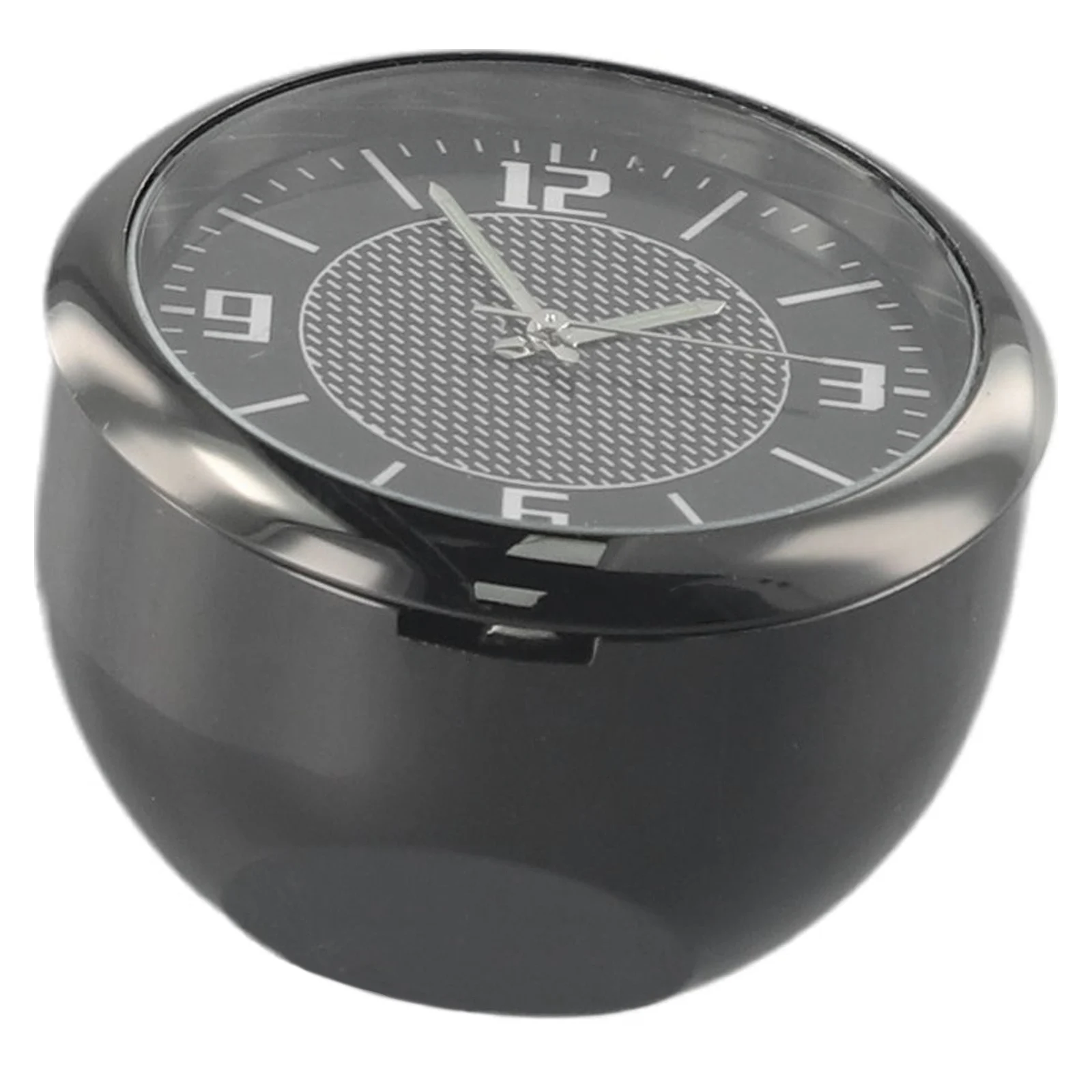 

Stick-On Car Clock Time Quartz Black Car Dashboard Fluorescent Home Office Pointer Display Rust Proof Zinc Alloy