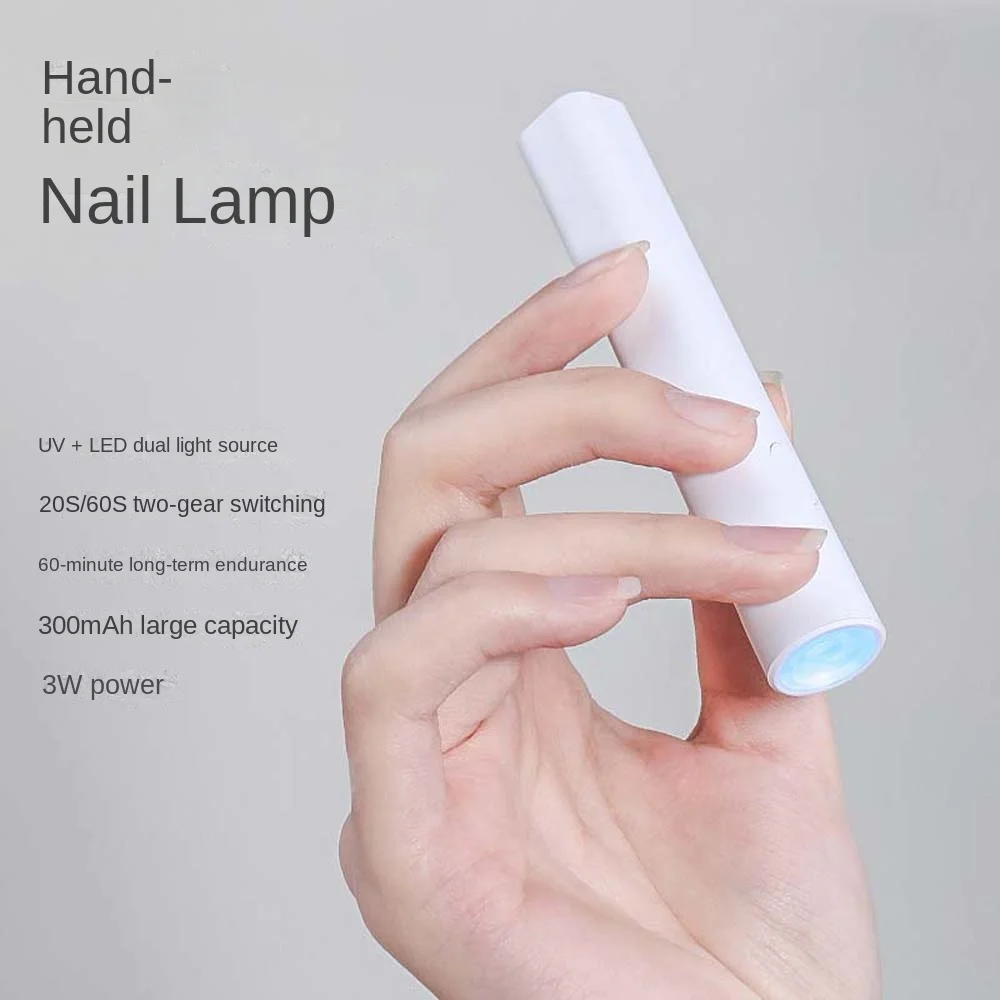 Portable Handheld Mini Nail Lamp for All Gel Polishes Quick Dry USB Nail Dryer UV LED Nail Lamp Flashlight Pen
Portable Handheld Mini Nail Lamp for All Gel Polishes Quick Dry USB Nail Dryer UV LED Nail Lamp Flashlight Pen