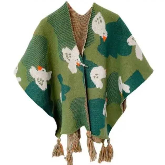 

Толстый кашемировый шарф для женщин, модная зимняя теплая шаль из пашмины, женское одеяло, хлопковое пончо с принтом, 2024, T729