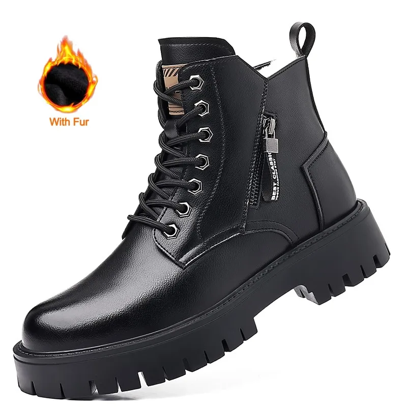 Winter Warm Men's Boots High Quality Outdoor Work Boots for Men Snow Boots Motorcycle Shoes Dress Casual Leather Design Botas
Winter Warm Men's Boots High Quality Outdoor Work Boots for Men Snow Boots Motorcycle Shoes Dress Casual Leather Design Botas