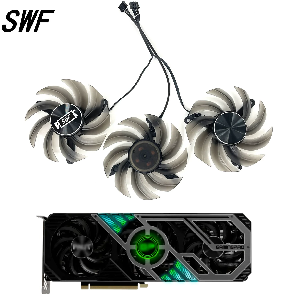 

FD8015U12D Cooling Fan For Palit GeForce RTX 3060 Ti 3070 3070Ti 3080 3080Ti 3090 Gamingpro OC Graphics Card Cooler