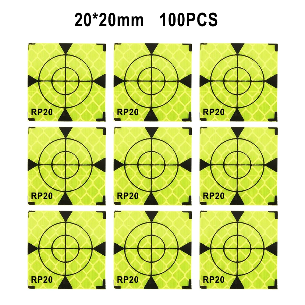 100 Pcs Reflector 20/30/40/50/60mm Total Station Reflector Reflector Target Quick Positioning Of Measuring Instruments Tools
100 Pcs Reflector 20/30/40/50/60mm Total Station Reflector Reflector Target Quick Positioning Of Measuring Instruments Tools