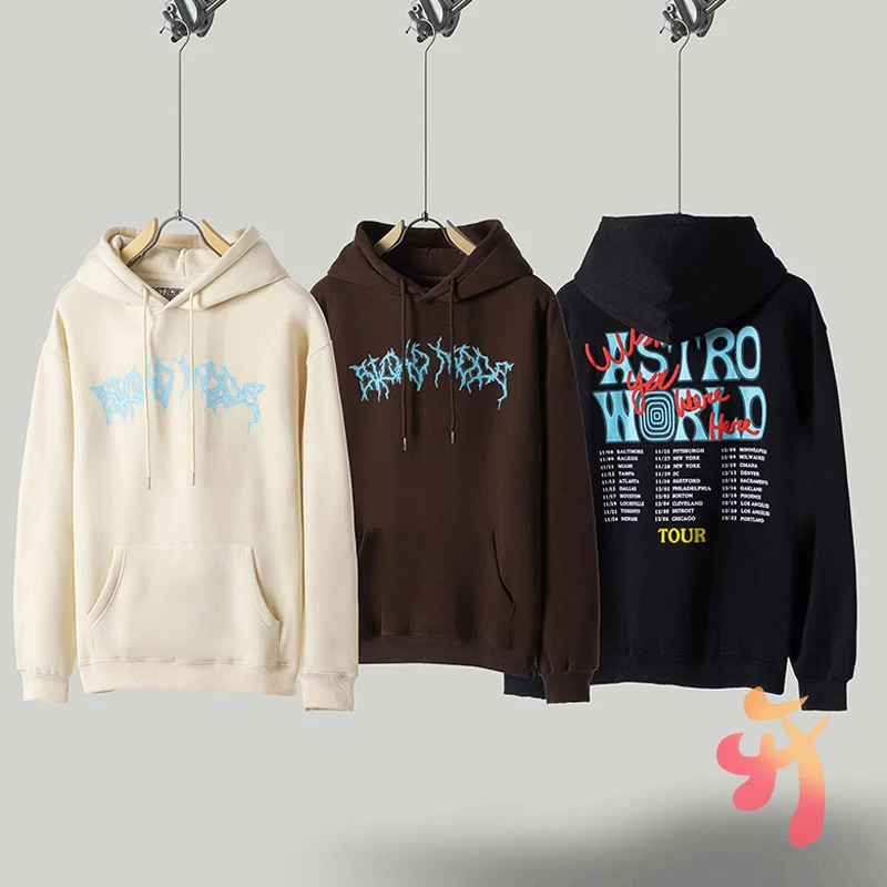 Multi-color Cactus Jack Hoody Sweatshirts Men Women Warm Extra Thick Hoodie Astroworld Letter Lightning Foam Print CPFM Pullover
Multi-color Cactus Jack Hoody Sweatshirts Men Women Warm Extra Thick Hoodie Astroworld Letter Lightning Foam Print CPFM Pullover