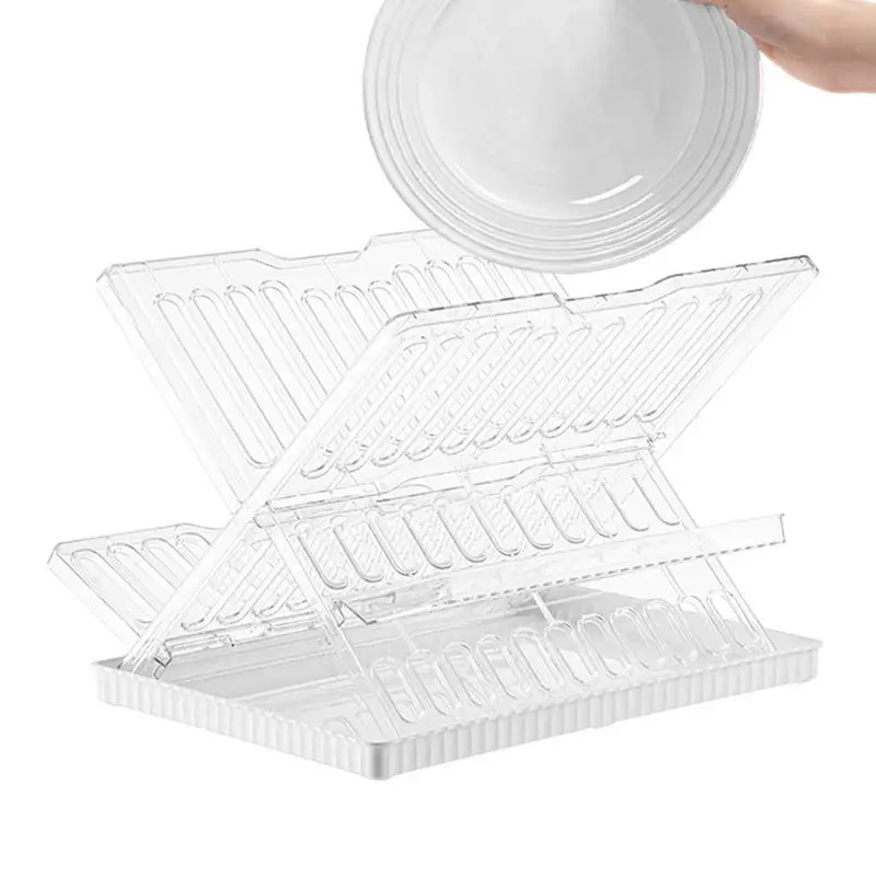 

Dish Draining Rack Kitchen Dishes Plates Organizer Holder With Drainboard Kitchen Accessories Countertop Cutlery Holder For
