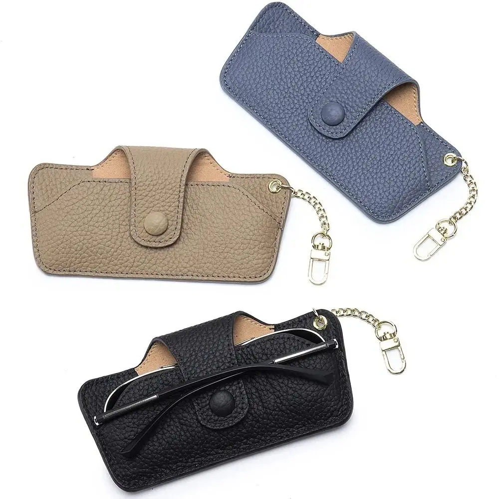 Retro Genuine Leather Glasses Case Handmade Portable Reading Glasses Storage Bag with Bag Pendant Cowhide Leather
Retro Genuine Leather Glasses Case Handmade Portable Reading Glasses Storage Bag with Bag Pendant Cowhide Leather