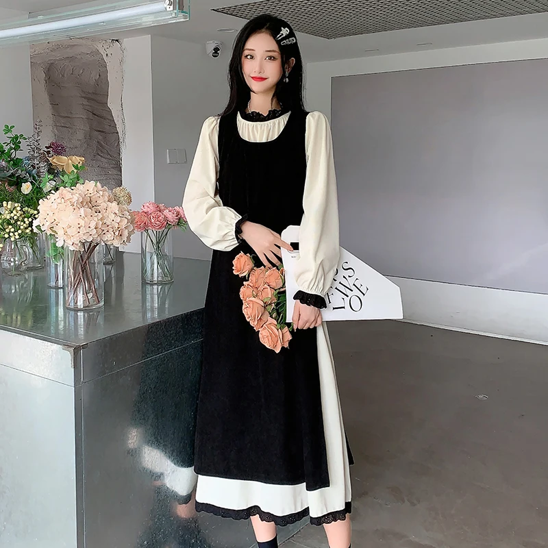 2023 Winter Pregnant Woman Clothes Set Preppy Style Long Sleeve Shirts+sundress Two Pieces Suits Plus Size Pregnancy Dress Suits
2023 Winter Pregnant Woman Clothes Set Preppy Style Long Sleeve Shirts+sundress Two Pieces Suits Plus Size Pregnancy Dress Suits