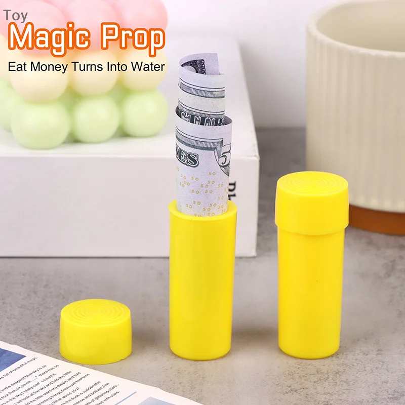 

1pc Eat Money Bottle Money Turns Into Water Magic Tricks See Wealth Water Close Shot Magic Props Gimmick Prop Tricky Magic Toys