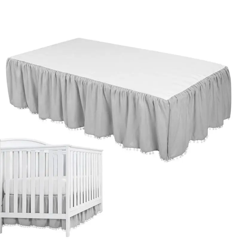 Crib Bed Skirts Nursery Crib Bedding Skirt For Baby Microfiber Crib Skirt With Pom Poms For Bringing Baby Warm And Cozy Nursery
Crib Bed Skirts Nursery Crib Bedding Skirt For Baby Microfiber Crib Skirt With Pom Poms For Bringing Baby Warm And Cozy Nursery