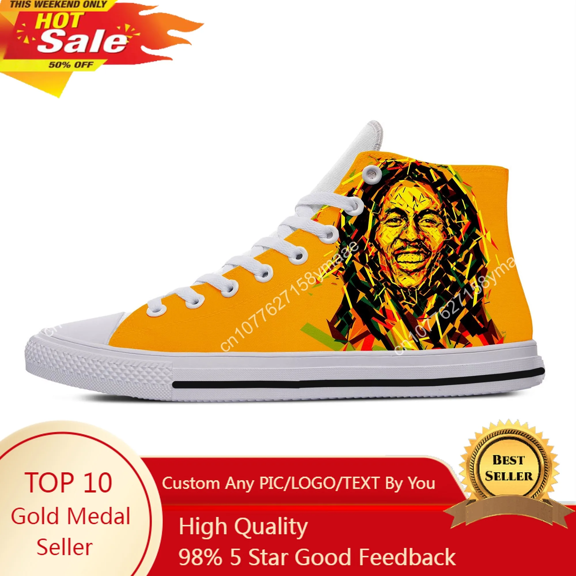 Hot Cool Bob Marley Fashion High Sneakers Summer Men Women High Quality Handiness Casual Shoes Classic High Help Board Shoes
Hot Cool Bob Marley Fashion High Sneakers Summer Men Women High Quality Handiness Casual Shoes Classic High Help Board Shoes