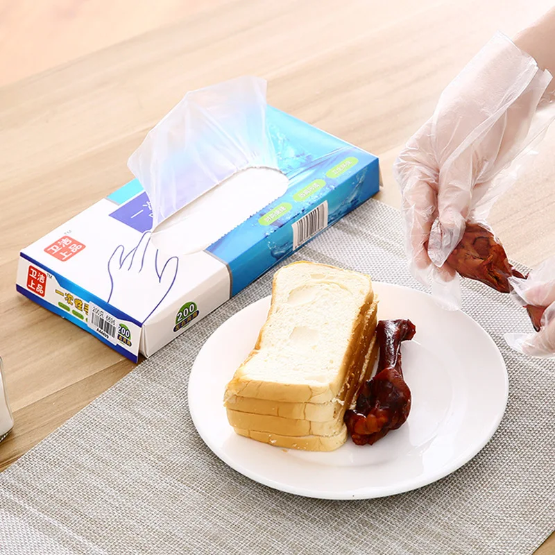 200Pcs/100Pcs PE Plastic Disposable Transparent Gloves Cooking Cleaning Food Dealing Accessories Restaurant Kitchen BBQ Tools
200Pcs/100Pcs PE Plastic Disposable Transparent Gloves Cooking Cleaning Food Dealing Accessories Restaurant Kitchen BBQ Tools