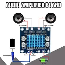 DC8-26V DC 2.0 Channel Digital Stereo Audio Power Amplifier Board K0T3 DC8-26V DC 2.0 Channel Digital Stereo Audio Power Amplifier Board K0T3