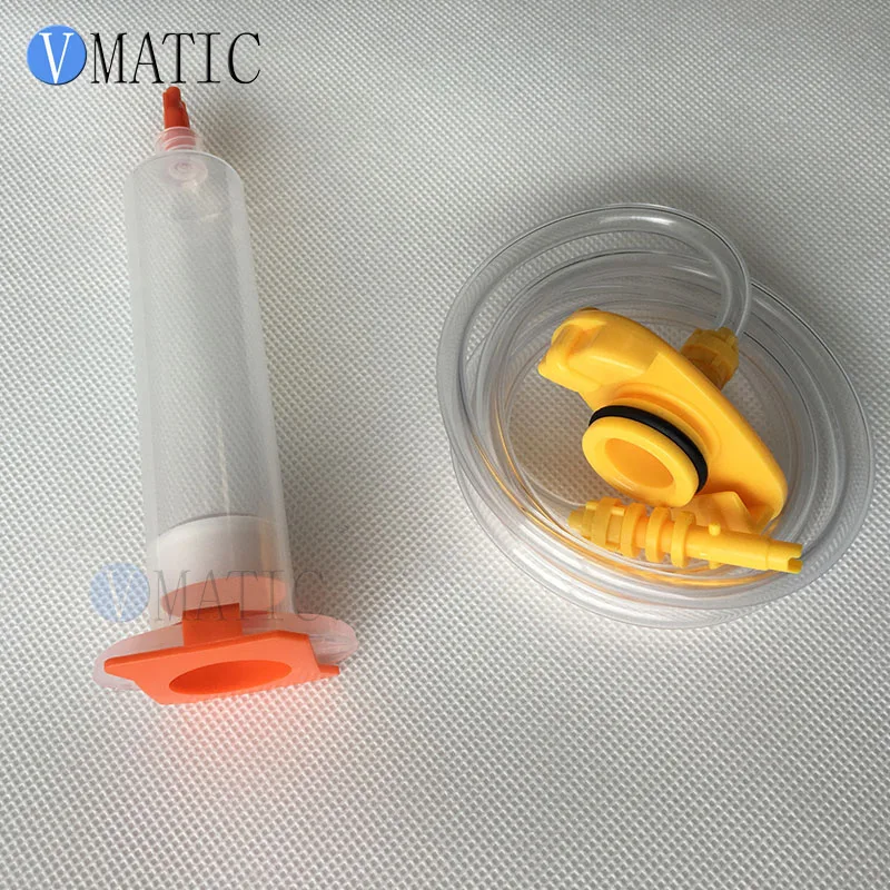 

Free Shipping 10 Sets Glue Dispensing Pneumatic Syringe 30cc/ml Barrel With Adapter & Piston/Syringe Stopper/ End Cover