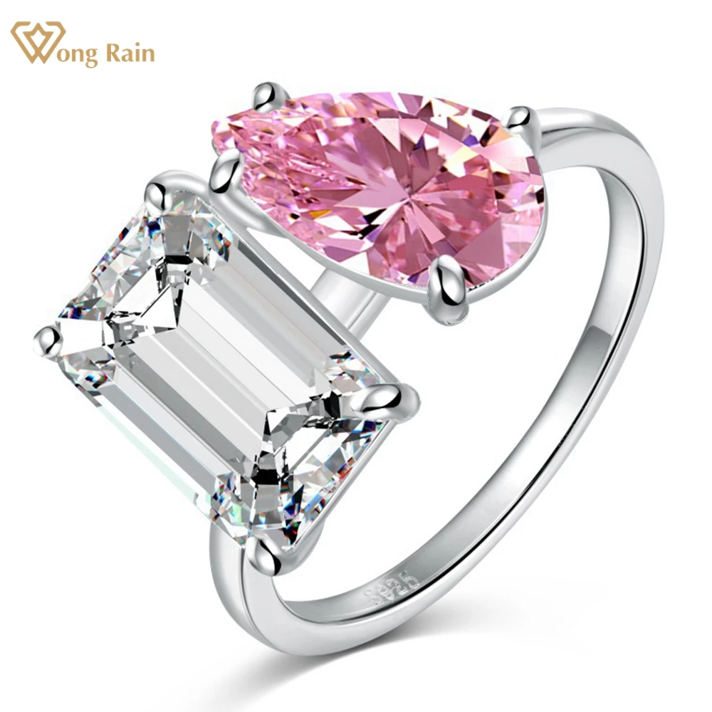 Wong Rain 100% 925 Sterling Silver Pear Emerald Cut Lab Sapphire Gemstone Ring for Women Wedding Engagement Jewelry Wholesale
Wong Rain 100% 925 Sterling Silver Pear Emerald Cut Lab Sapphire Gemstone Ring for Women Wedding Engagement Jewelry Wholesale