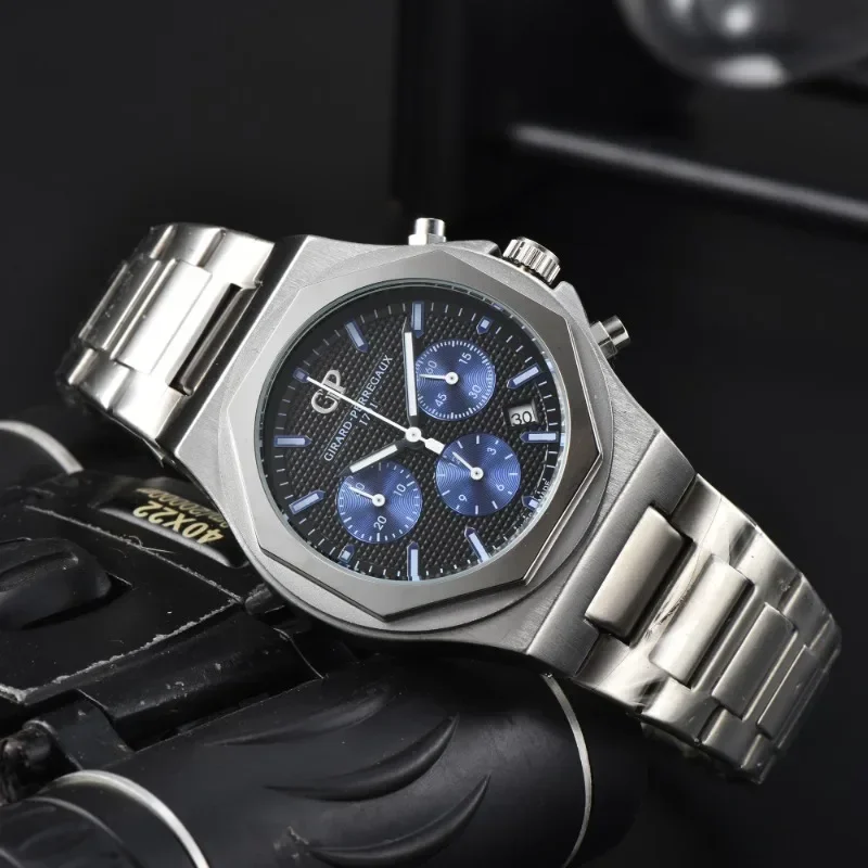 Limited 40mm GP Laureato Miyota Automatic Mens Watch Blue Texture Dial Steel Case Leather Strap Sport Watches Hello_Watch
Limited 40mm GP Laureato Miyota Automatic Mens Watch Blue Texture Dial Steel Case Leather Strap Sport Watches Hello_Watch