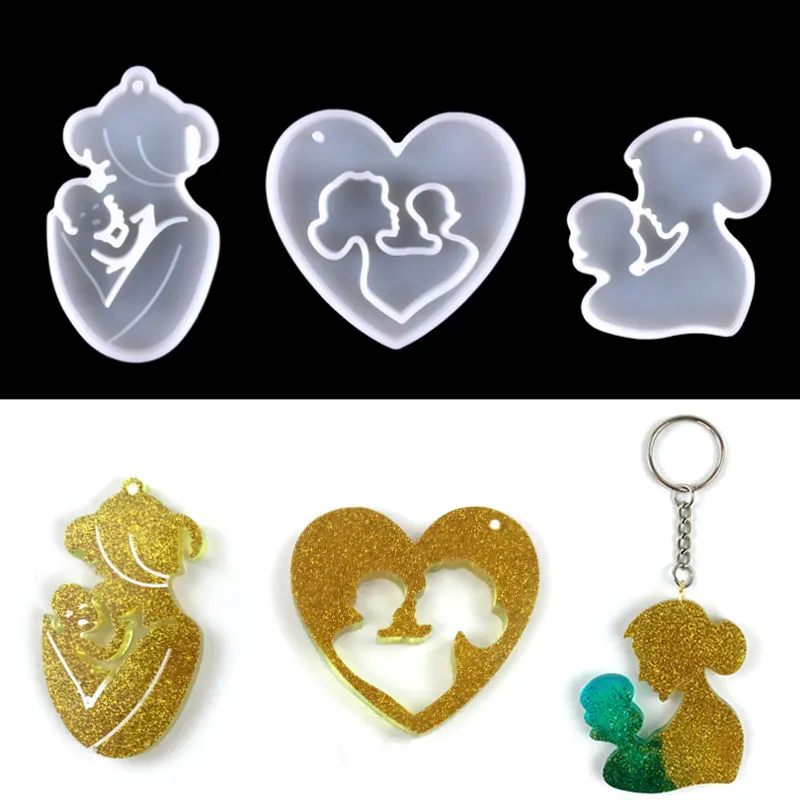 Mother's Day Keychain Silicone Molds for Resin Make Mother Gift Decoration Epoxy Resin Molds Silicon Molds for Resin Art
Mother's Day Keychain Silicone Molds for Resin Make Mother Gift Decoration Epoxy Resin Molds Silicon Molds for Resin Art