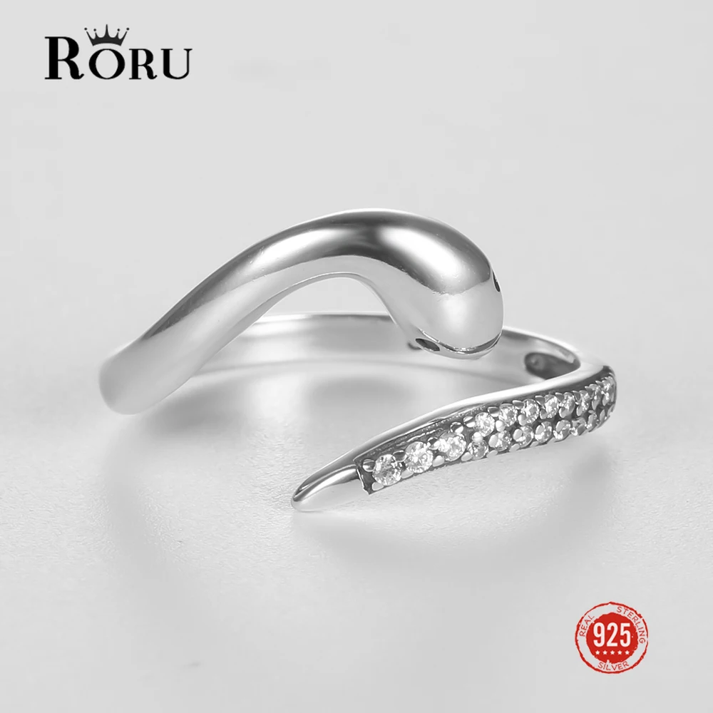 RORU женское серебряное кольцо 925, модное инкрустированное цирконием изящное элегантное кольцо в виде змеи, Индивидуальные Кольца с кристаллами, Изящные Ювелирные изделия с животными
RORU женское серебряное кольцо 925, модное инкрустированное цирконием изящное элегантное кольцо в виде змеи, Индивидуальные Кольца с кристаллами, Изящные Ювелирные изделия с животными