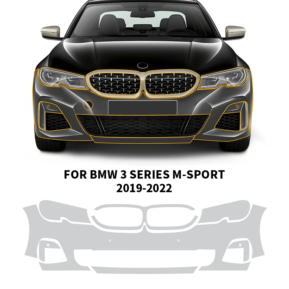 Прозрачная защитная пленка из ТПУ для BMW 3 серии M-SPORT 2019-2022, внешняя пленка для защиты краски автомобиля от царапин
Прозрачная защитная пленка из ТПУ для BMW 3 серии M-SPORT 2019-2022, внешняя пленка для защиты краски автомобиля от царапин