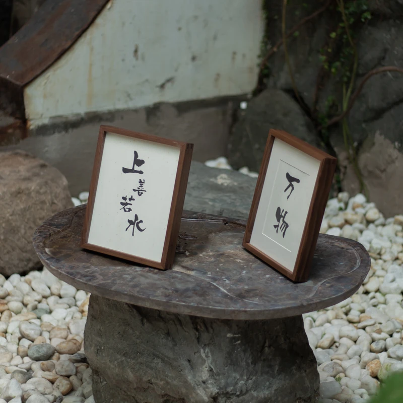 New Chinese solid wood photo frame picture frame black walnut picture frame mounting wall table A4 mortise photo
New Chinese solid wood photo frame picture frame black walnut picture frame mounting wall table A4 mortise photo