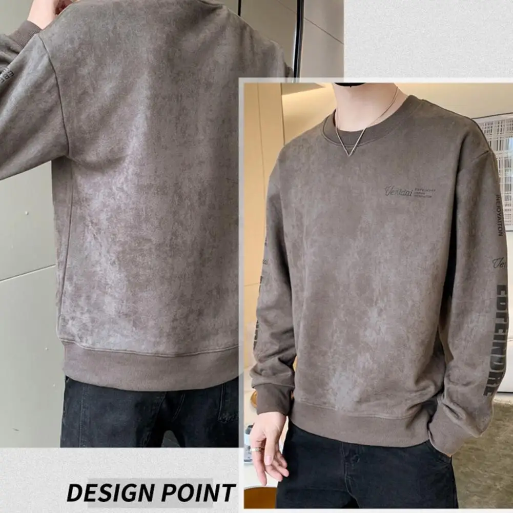 Loose Fit Sweatshirt Hip Hop Retro Pullover Loose Fit Suede Sweatshirt for Men Streetwear Fashion with Letter Print Tops
Loose Fit Sweatshirt Hip Hop Retro Pullover Loose Fit Suede Sweatshirt for Men Streetwear Fashion with Letter Print Tops