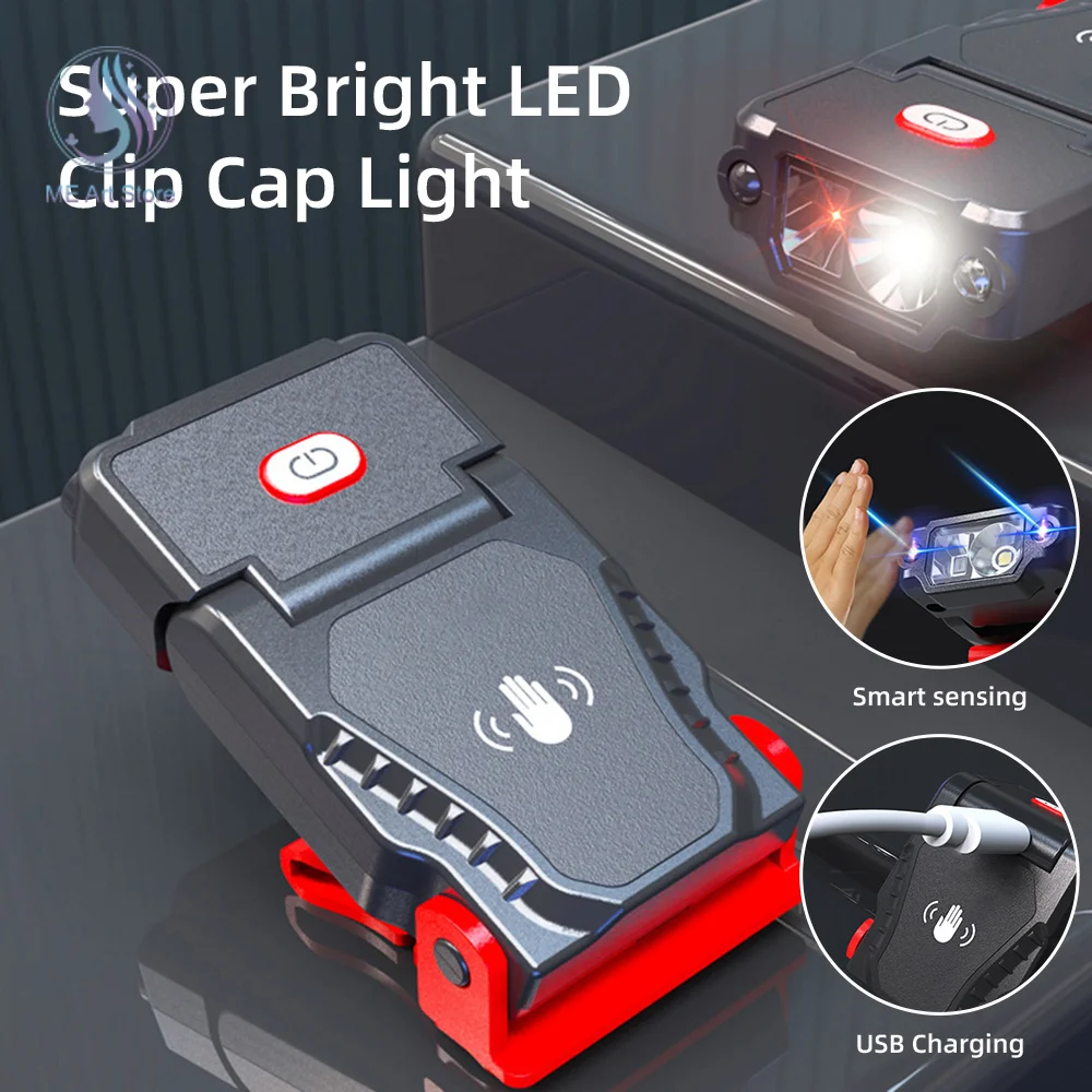 LED Sensor Headlamp Super Bright Hat Clip Cap Light Fishing Headlight USB Rechargeable Lights Adjustable Angle Camping Lamp
LED Sensor Headlamp Super Bright Hat Clip Cap Light Fishing Headlight USB Rechargeable Lights Adjustable Angle Camping Lamp