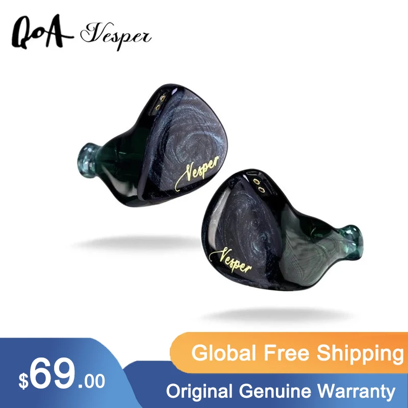 Original QOA Vesper 1BA+1DD In Ear Earphone Hybrid Driver Headset HIFI DJ Monitor Earphone Earbuds QOA PINK LADY Kinera YH623
Original QOA Vesper 1BA+1DD In Ear Earphone Hybrid Driver Headset HIFI DJ Monitor Earphone Earbuds QOA PINK LADY Kinera YH623