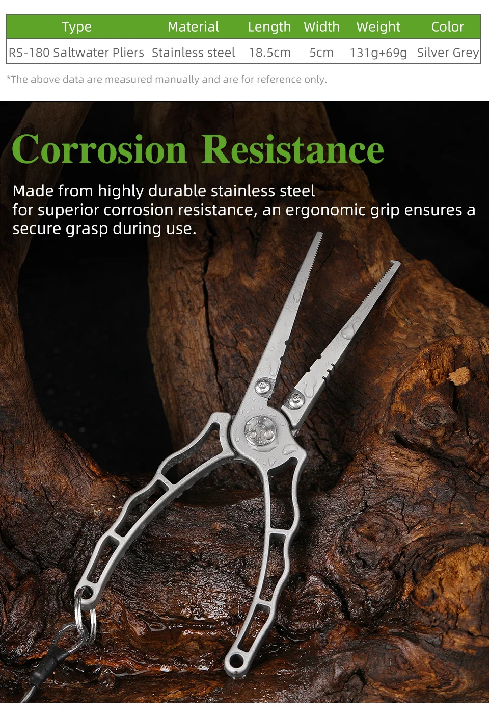 TSURINOYA Multifunction Fishing Pliers Saltwater Hook Remover Crimping Pliers Stainless Steel Fishing Tackle RS-180 Braid Cutter 
TSURINOYA Multifunction Fishing Pliers Saltwater Hook Remover Crimping Pliers Stainless Steel Fishing Tackle RS-180 Braid Cutter