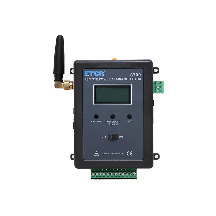 ETCR8700 Power failure/leakage current remote alarm monitor with two communication modes AC 0.00mA-60.0A
ETCR8700 Power failure/leakage current remote alarm monitor with two communication modes AC 0.00mA-60.0A
