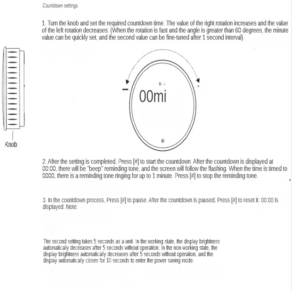 Generic Kitchen Timer Digital Timer Manual Countdown Alarm Clock