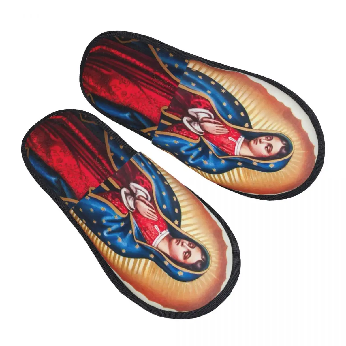 Memory Foam Slippers Women Soft Warm Virgen De Guadalupe Christian House Slippers
Memory Foam Slippers Women Soft Warm Virgen De Guadalupe Christian House Slippers