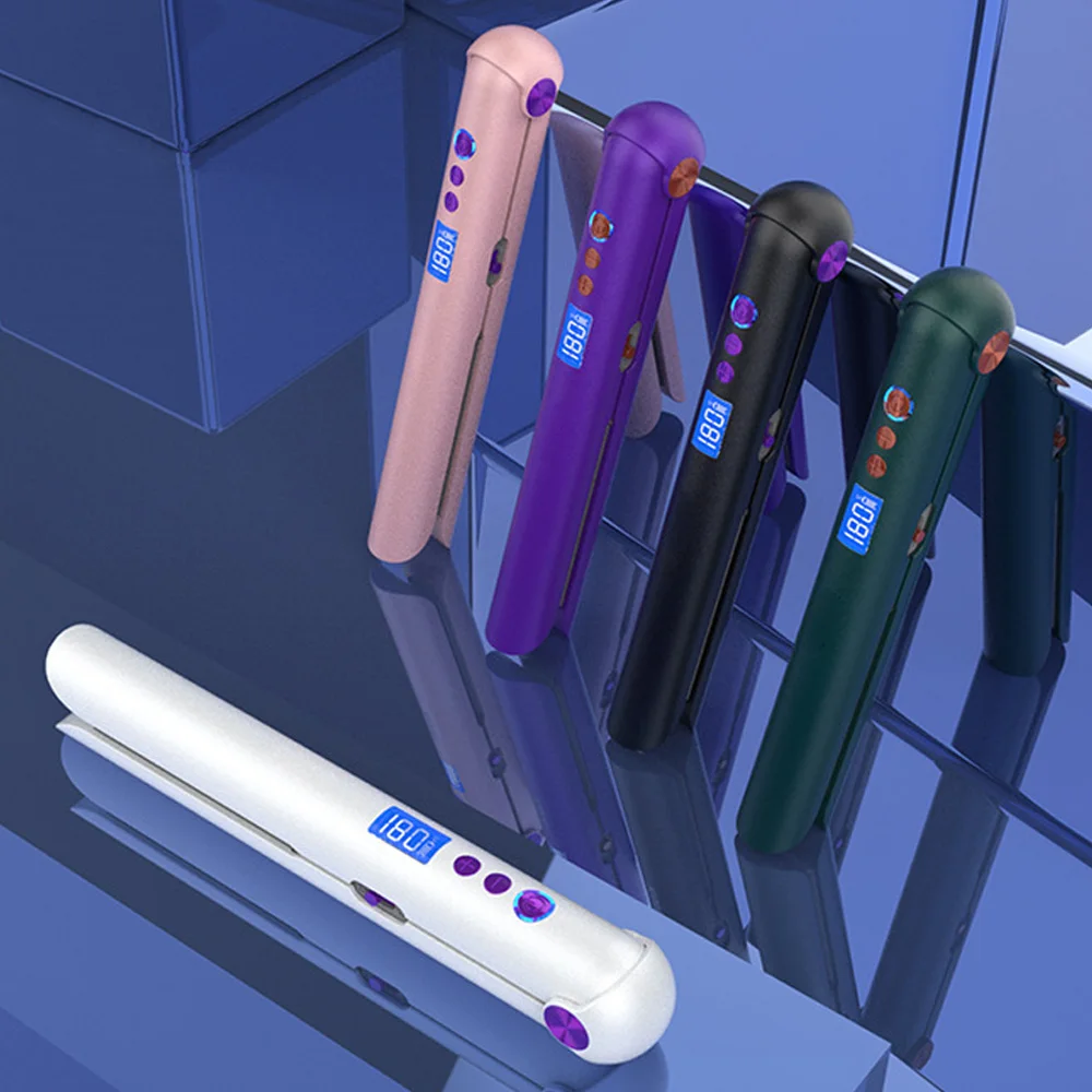Cordless Mini Hair Straightener USB Rechargeable Curling Irons Ceramic Coating Floating Plate Fast Heat-up Flat Iron Portable
Cordless Mini Hair Straightener USB Rechargeable Curling Irons Ceramic Coating Floating Plate Fast Heat-up Flat Iron Portable