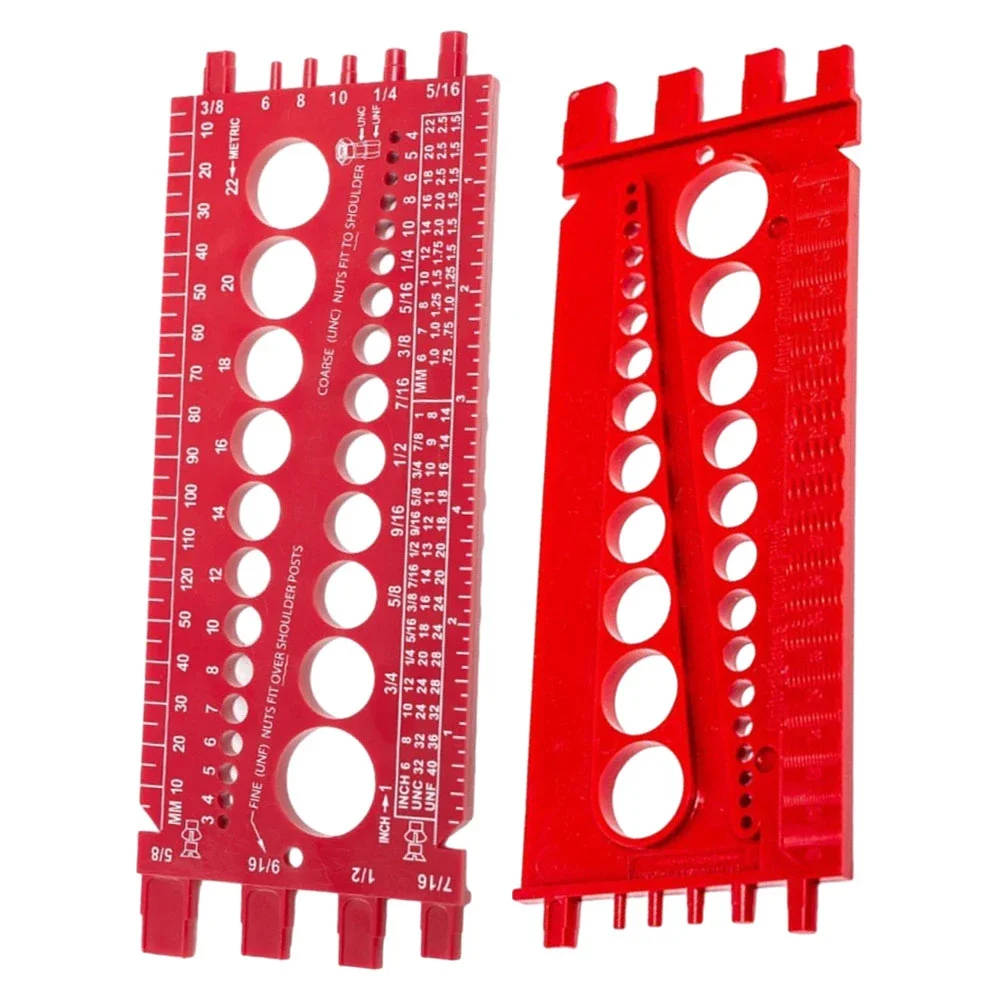 Portable Durable Nut And Drill Bit Thread Checker-Screws Measuring Imperials Tool Standard Metric Male Female Gauge Tester
Portable Durable Nut And Drill Bit Thread Checker-Screws Measuring Imperials Tool Standard Metric Male Female Gauge Tester