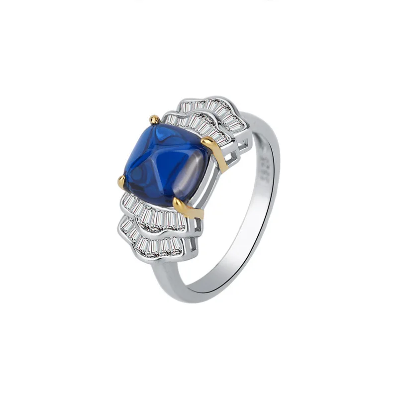 New fashion trend S925 silver inlaid 5A zircon ladies temperament personality color treasure sugar tower bow diamond ring
New fashion trend S925 silver inlaid 5A zircon ladies temperament personality color treasure sugar tower bow diamond ring