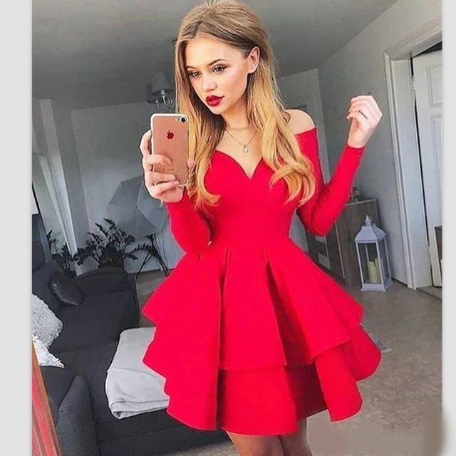 Красное бальное платье с длинными рукавами ANGELSBRIDEP, короткое коктейльное мини-платье для выпускного вечера
Красное бальное платье с длинными рукавами ANGELSBRIDEP, короткое коктейльное мини-платье для выпускного вечера
