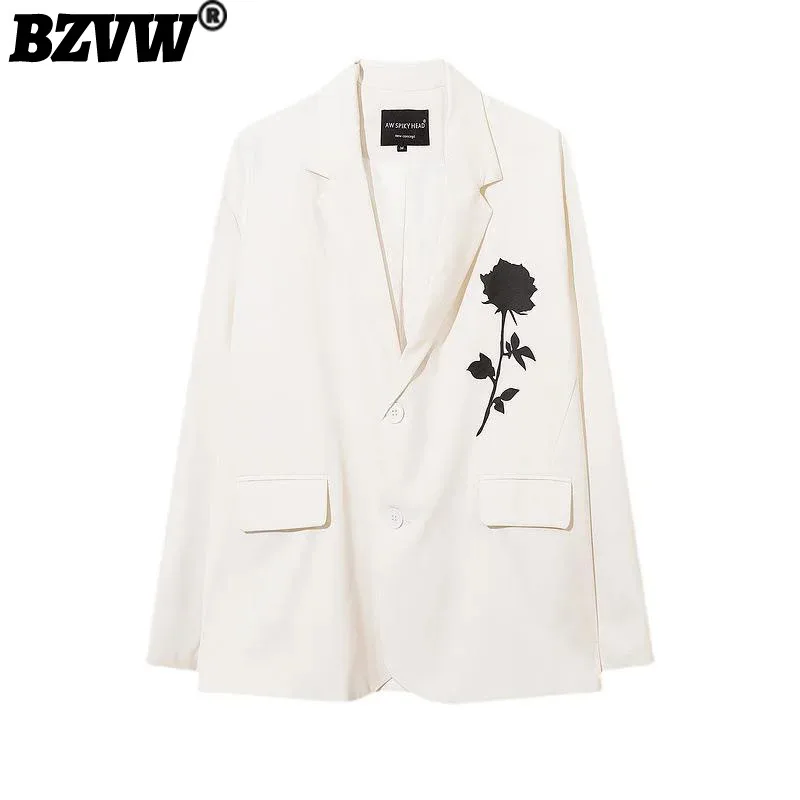 BZVW High Streetwear Loose Versatile Blazer For Women's 2023 Spring Autumn Rose Print Design Casual Suit Jacket Female 25X3279
BZVW High Streetwear Loose Versatile Blazer For Women's 2023 Spring Autumn Rose Print Design Casual Suit Jacket Female 25X3279