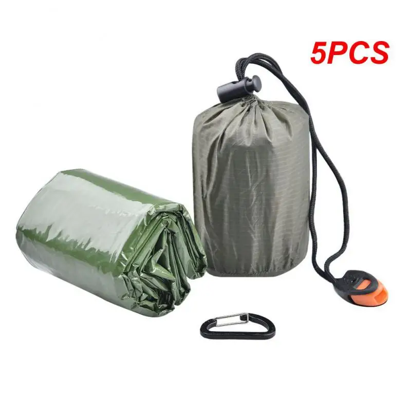 

5PCS Versatile Thermal Insulating Bivy Sack Durable Survival Gear For Hiking Lightweight Sleeping Bag Life-saving Emergency
