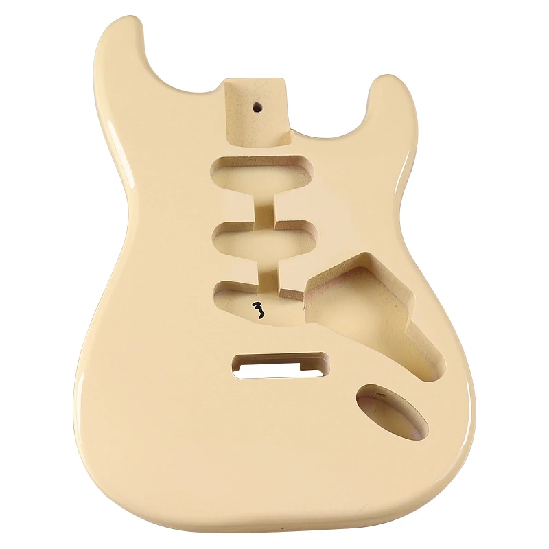 

SSS Pickup Poplar Wood Electric Guitar Body DIY Guitar Barrel Guitar Parts 5.7cm Pocket Width